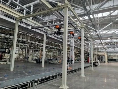 Aluminum alloy clean track crane system