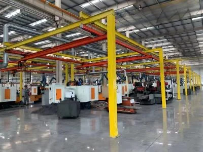 Light crane system for flexible workstation lifting