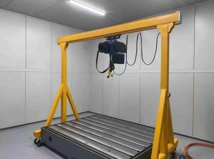Mobile gantry crane for flexible maintenance lifting