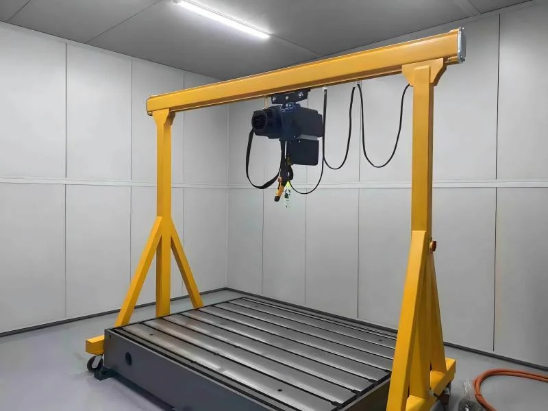 Portable gantry crane frame