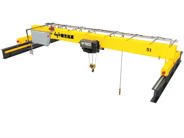 Single girder overhead crane for paper mill workshop lifting